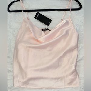 Baby Pink Satin Cami